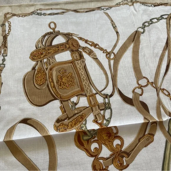 Burberry Saddle and Reins Print Scarf - Picture 5 of 7